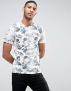 Jack & Jones Originals T-shirt In All Over Floral Print - White