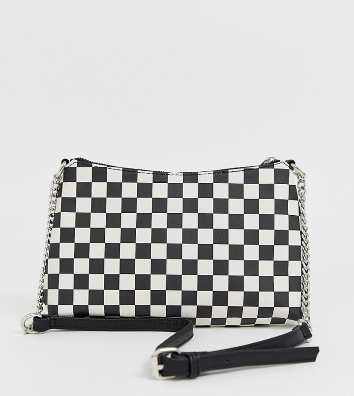 Bershka Printed Shoulder Bag In Multi