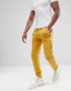 D-struct Jogger With Satin Leg Stripe - Gold