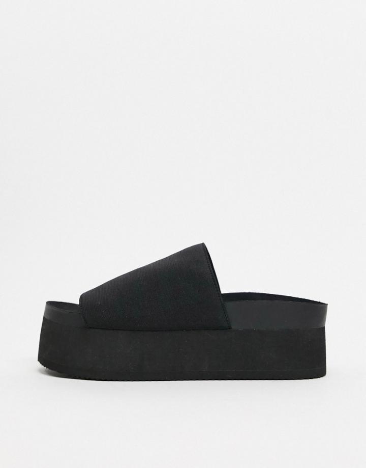 Monki Norma Flatform In Black