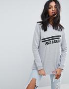 Asos Sweatshirt With Pro League Sports Motif - Green