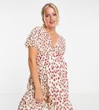 Missguided Maternity Smock Mini Dress In Leopard Print-multi