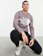 The North Face Standard Long Sleeve T-shirt In Purple