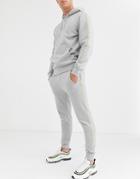 Another Influence Slim Fit Jogger With Neon Piping-gray