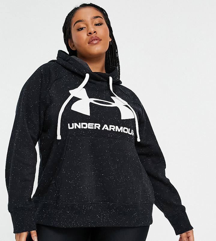 Under Armour Training Plus Rival Fleece Hoodie In Black