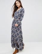 Only Henrietta Seventies Maxi Dress - Blue