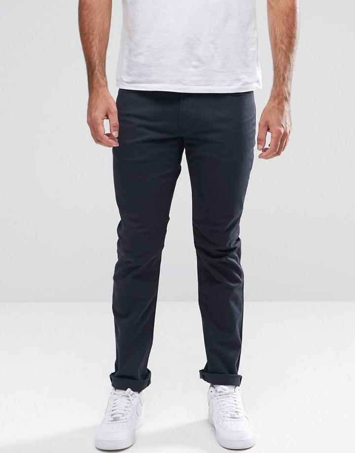 Armani Jeans J06 Slim Fit Jeans In Gaberdine - Navy