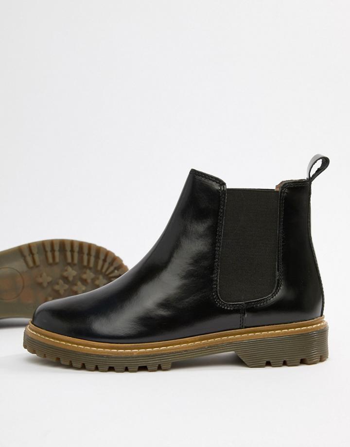 Office Ali Black Calf Chelsea Boots - Black