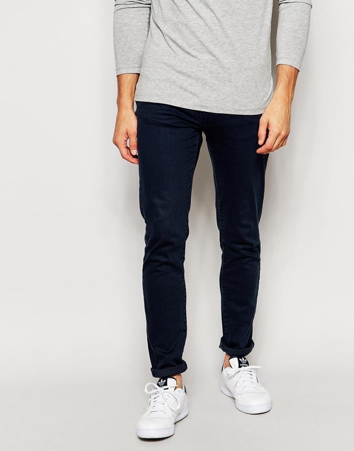 Waven Jeans Erling Spray On Super Skinny Fit Misty Blue Dark Wash - Misty Blue