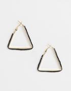 French Connection Triangular Hoop Earrings