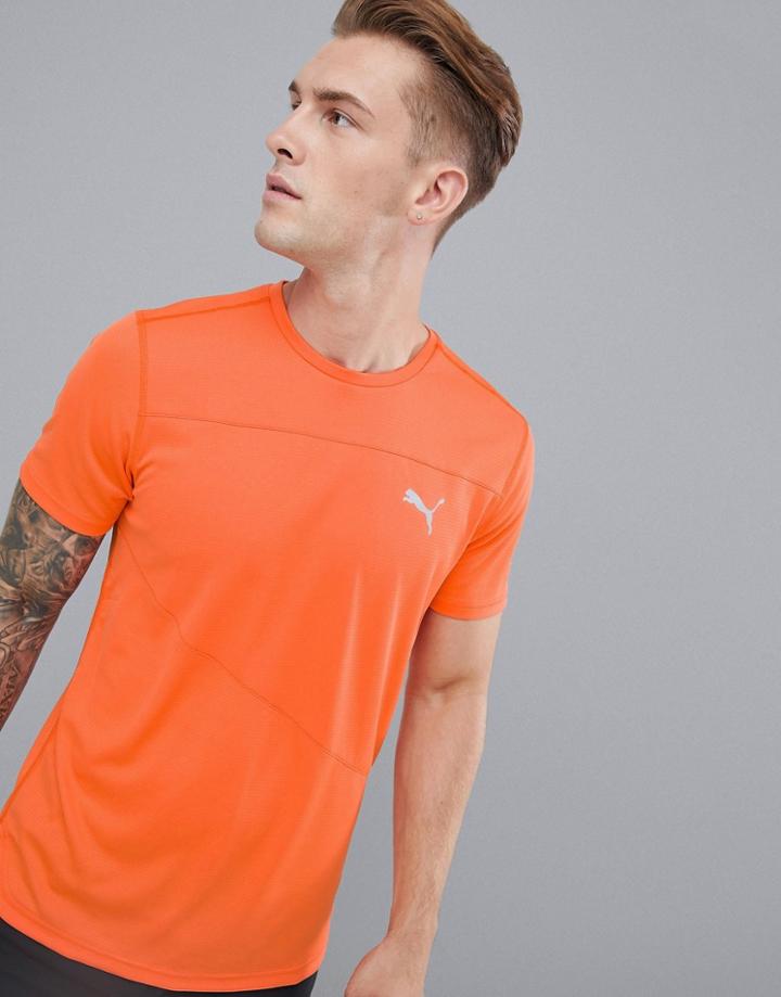 Puma Running Mono T-shirt In Orange 517242-04 - Orange