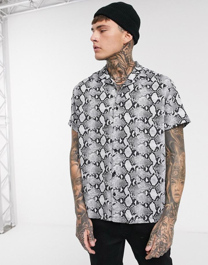Good For Nothing Python Snake Shirt-gray