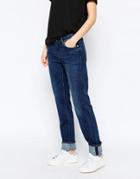 Weekday Issue Mid Rise Straight Leg Jeans - Mtw Blue