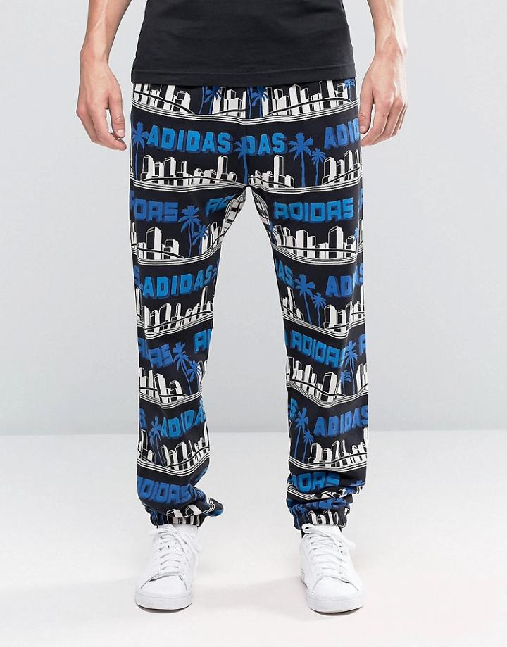 Adidas La Palm Sweat Pants - Black