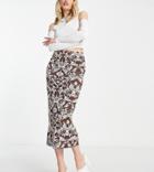 Collusion Knit Skirt In Sketch Jacquard - Part Of A Set-multi
