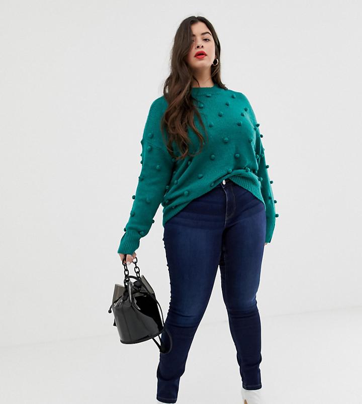 Junarose Skinny Jeans - Navy