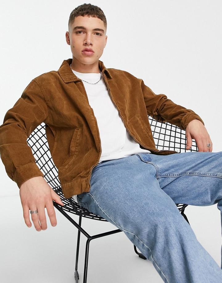 Brave Soul Corduroy Jacket In Tan-brown