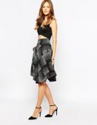 Harlyn Speckled Print Midi Skirt