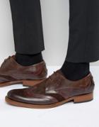 Jeffery West Corleone Leather Suede Derby Brogues - Brown