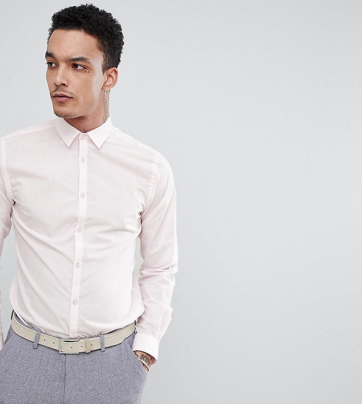 Noak Skinny Smart Shirt - Pink