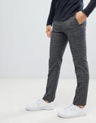 Moss London Skinny Fit Pants In Bold Princes Of Wales Check - Gray