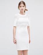 Noisy May Gertrud Bodycon Dress - White