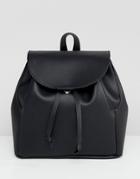 Asos Design Mini Soft Minimal Backpack - Black