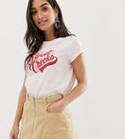 Brave Soul Petite Sweet Cheeks T Shirt - Pink