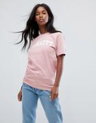 Carhartt Wip Oversized T-shirt With College Logo - Pink