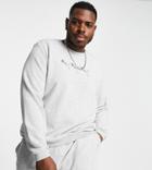 Puma Plus Repeat Cat Logo Sweatshirt In Gray - Exclusive To Asos-grey