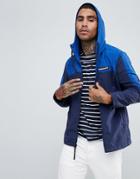 Timberland Zip Through Jacket With Hood In Navy/blue - Navy