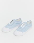 Asos Design Dependence Sneakers In Pale Blue