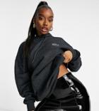 Fashionkilla Exclusive Recycled Oversized Hoodie In Charcoal-grey