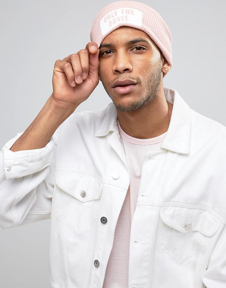 Diesel K-stan Beanie In Pink - Pink