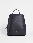 Paul Costelloe Leather Top Handle Backpack In Black