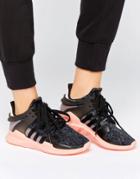 Adidas Originals Black Eqt Support Sneakers - Black