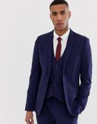 Asos Design Super Skinny Suit Jacket In Navy