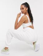 Asos Design Two-piece Super Oversized Jogger In Cream-white