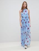 Y.a.s Poppy Print Woven Maxi Dress - Multi