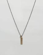 Icon Brand Premium Houndtooth Pendant Necklace In Gold - Gold