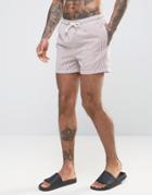 Jack & Jones Swim Shorts Seersucker - Pink