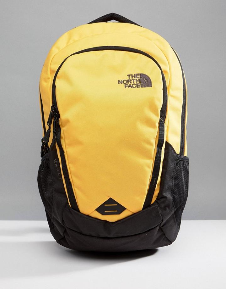 The North Face Vault Backpack 28 Litres In Yellow/black - Yellow
