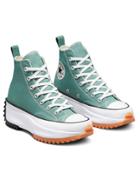 Converse Run Star Hike Hi Canvas Platform Sneakers In Jade Unity-green