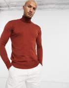 Bolongaro Trevor Turtleneck Sweater In Camel-brown