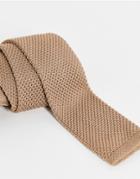 Noak Knit Tie In Beige-neutral