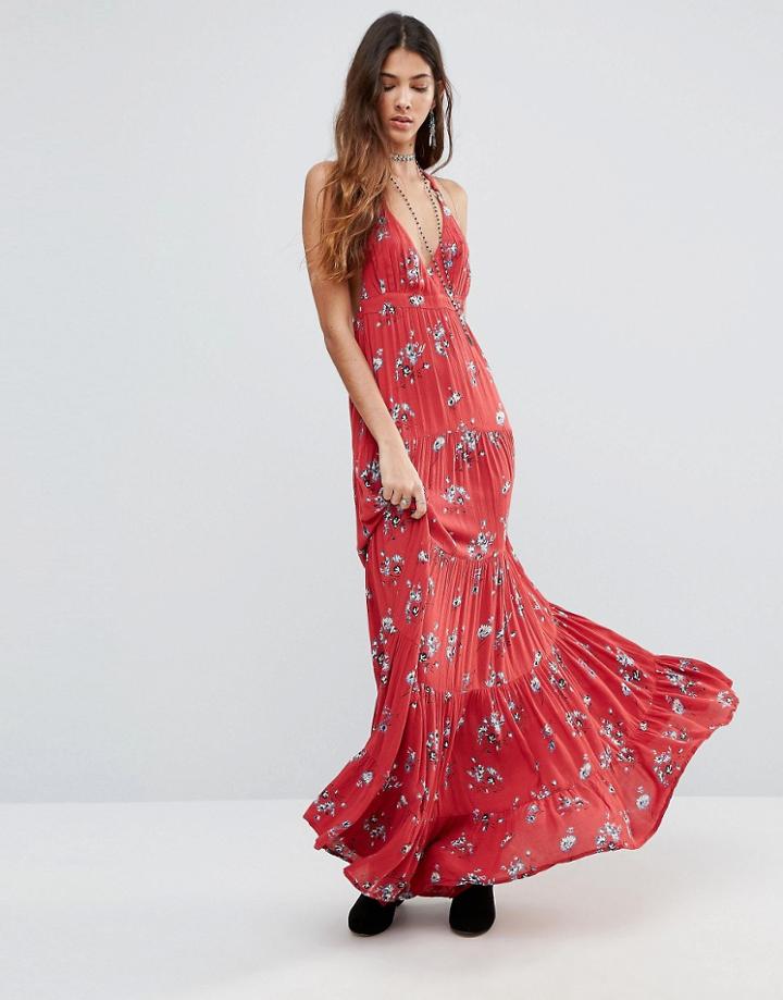 Raga The Sangria Razor Back Maxi Dress - Red