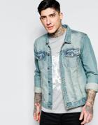 Dead Vintage Light Blue Denim Jacket - Blue
