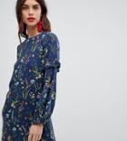Esprit All Over Floral Print Dress-multi