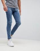 Only & Sons Skinny Washed Blue Jeans - Blue