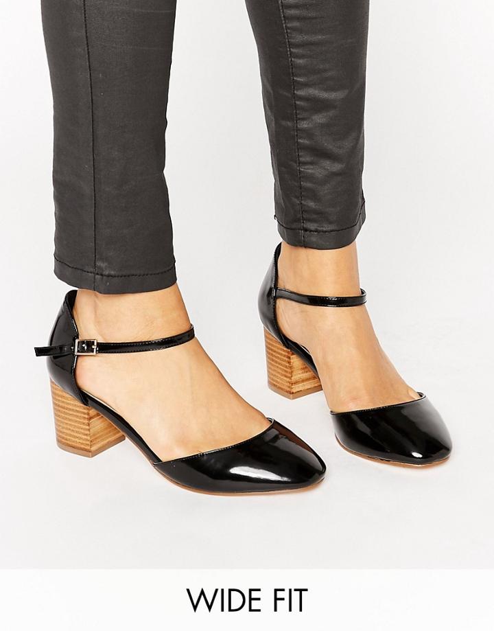 Asos Ora Wide Fit Heels - Black